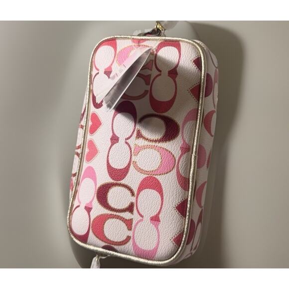 Very Rare Vintage NWT Coach F63761 Peyton Signature Heart Multi Pouch Wristlet - Picture 4 of 12